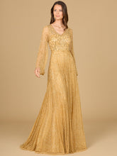Load image into Gallery viewer, Beaded Long Dress with Flare Sleeves