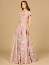 Load image into Gallery viewer, Off Shoulder A-Line Gown