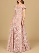 Load image into Gallery viewer, Off Shoulder A-Line Gown