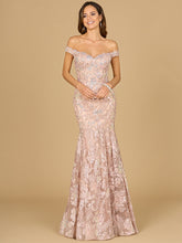 Load image into Gallery viewer, Off Shoulder Mermaid Beaded Gown