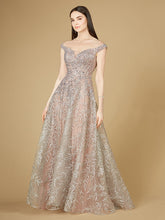 Load image into Gallery viewer, Elegant Off Shoulder Lace Ballgown