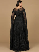 Load image into Gallery viewer, Lace Gown with Dramatic Cape Sleeves