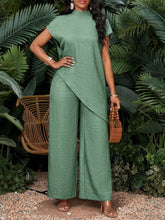 Load image into Gallery viewer, Asymmetrical Sleeveless Top & Pants Set – Women’s Two-Piece