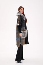 Load image into Gallery viewer, Saga®Furs Silver Fox Wool Alpaca Coat