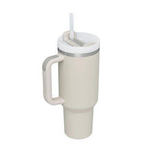 Load image into Gallery viewer, 40 Oz Tumbler With Handle Straw Insulated, Stainless Steel Spill Proof Vacuum Coffee Cup Tumbler With Lid Tapered Mug Gifts For Valentine Lover Suitable For Car Gym Office Travel