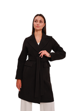 Load image into Gallery viewer, Lafayette Cashmere Blend Overcoat in Black