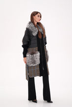 Load image into Gallery viewer, Saga®Furs Silver Fox Wool Alpaca Coat