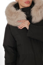Load image into Gallery viewer, Genuine Polar Fox Fur Down Fill Jacket
