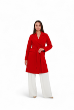 Load image into Gallery viewer, Lafayette Cashmere Blend Overcoat in Ruby