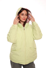 Load image into Gallery viewer, Reversible Demi-Season Jacket in Iris/Lemongrass