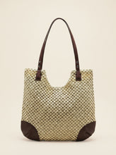 Load image into Gallery viewer, Woven Hollow-Out Shoulder Tote Bag