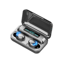 Load image into Gallery viewer, Elegant TWS Bluetooth 5.0 Earphones 2200mAh Charging Box Modern Wireless Headphone 9D Stereo Sports Waterproof Earbuds Luxury Headsets With Microphone Wireless Headphones with LED Display Wireless Earbuds with Mic, IPX8 Waterproof Touch Control Headphones