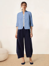 Load image into Gallery viewer, 100% Linen Hand Button Fitted Jacket AMELIA