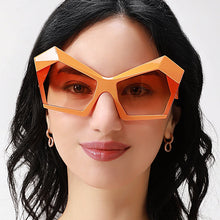 Load image into Gallery viewer, Oversized Square Cateye Polarized Sunglasses Big Trendy Style Fashionable Personality Big Frame Sunglasses New Fashionable & Popular Street Style Sunglasses For Women