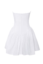 Load image into Gallery viewer, Sacha White Lace Drop Waist Corset Puffy Mini Dress
