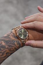 Load image into Gallery viewer, Mod Day-Date Rose Gold Green