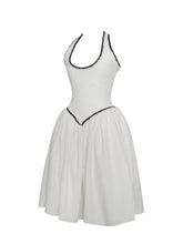 Load image into Gallery viewer, Natalie U Neck Halter Drop Waist Tweed Midi Dress