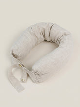 Load image into Gallery viewer, Linen Adjustable Neck Support Travel Pillow