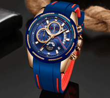 Load image into Gallery viewer, Men's Waterproof Modern Watch With Rubber Straps Multifunction Watches Unique Design Perfect Gift