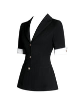 Load image into Gallery viewer, Aleena Short Sleeve Business Casual Blazer