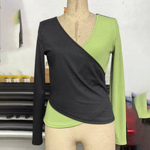 Load image into Gallery viewer, Women's Elegant V-Neck Cross Front Sweater