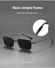 Load image into Gallery viewer, Pure Titanium Polarized Sunglasses – Retro British Style