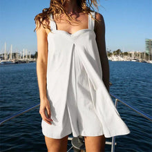 Load image into Gallery viewer, Square Collar Jumpsuit - Summer Shorts Suspender Skirt