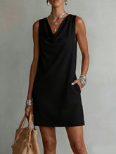 Load image into Gallery viewer, Women's Off-Shoulder Sleeveless Dress – Casual Pullover Midi Dress
