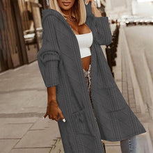 Load image into Gallery viewer, Women's Textured Hooded Longline Jacket