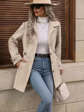 Load image into Gallery viewer, Women’s Elegant Woolen Coat – Medium-Length Lapel Slim Fit Winter Coat