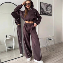Load image into Gallery viewer, Women’s Sportswear Set Solid Color Cardigan Set