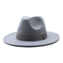 Load image into Gallery viewer, Autumn Winter Big Brim Wool Hat – Unisex Bell Crown Bucket Hat