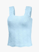 Load image into Gallery viewer, Women's Pleated Figure-flattering Square-neck Camisole