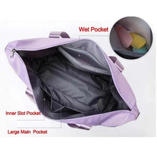 Load image into Gallery viewer, Foldable Storage Travel Bag Waterproof Large Capacity Gym Fitness Bag Weekender Overnight For Women