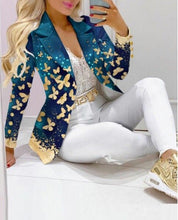 Load image into Gallery viewer, Women's Printed Coat & Trousers Two-Piece Set – 19 Prints, Casual Fashion Suit