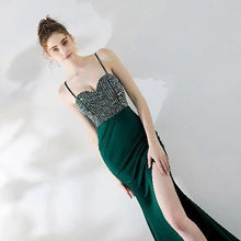 Load image into Gallery viewer, One-shoulder Banquet Temperament Mermaid Dress Suspenders