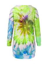 Load image into Gallery viewer, Full Size Tie-Dye Round Neck Long Sleeve Dress Trendy & Comfortable Casual Dress for Women