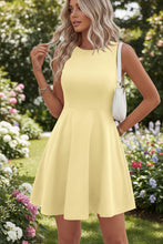 Load image into Gallery viewer, Off-the-Shoulder Sleeveless Fitted Waist Short Dress – A-Line Ruffle Hem