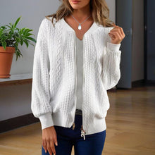 Load image into Gallery viewer, Women’s Jacquard Baseball-Collar Jacket