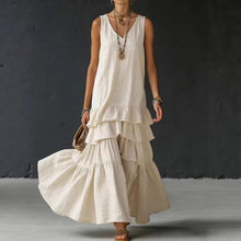 Load image into Gallery viewer, Women's Ice Silk Sleeveless Loose Maxi Dress – 6 Colors S–5XL