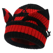 Load image into Gallery viewer, Women’s Thickened Acrylic Knitted Hat with Devil Ears | Cozy Beanie