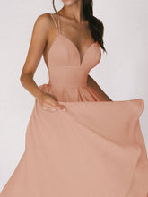 Load image into Gallery viewer, Sexy V-neck Suspender Dress Summer Fashion A-Line Long Dresses For Women