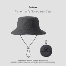 Load image into Gallery viewer, Wide-Brim UV Protection Nylon Sun Hat – Breathable Outdoor Hat for Women & Men