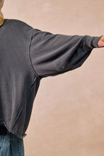 Load image into Gallery viewer, BiBi Mineral Washed French Terry Oversized Sweatshirt