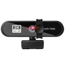 Load image into Gallery viewer, 2K 4K Pc Webcam With Gift Tripod Autofocus Usb Web Camera Laptop Mini Camera 1080P with Microphone For Full Widescreen Laptop USB Webcams Privacy Shutter Tripod Desktop Notebook Webcam Video Calling Recording Webcam