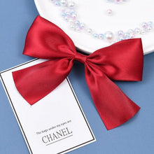 Load image into Gallery viewer, 2pcs Black White Ribbon Hair Bows Clips Vintage Bowknot Side Hairpin Cute Girls Barrettes Headdress Hair Accessories for Women