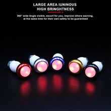 Load image into Gallery viewer, 2PCS Lightweight Bike Handlebar Light LED Bicycle Light Turn Signal Cycling Handle Bar End Plug Safty Warning Indicator Lamps Handlebar Grips Safety 2 Modes Handle Bar End Mini Plug LED Lamp