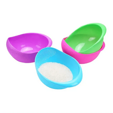 Load image into Gallery viewer, 2PCS Nordic Food Grade Plastic Rice Beans Peas Washing Filter Strainer Basket Sieve Drainer Cleaning Gadget Food Grade Plastic Rice Beans Peas Washing Filter Strainer Basket Sieve Drainer Cleaning Gadget Kitchen Accessories
