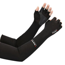 Load image into Gallery viewer, 2pcs Sport 5-finger Arm Sleeves One Size Compression Long Arm Cover Cycling Running Fishing Climbing Arm Cover Outdoor Sport Sun UV Protection Ice Cool Sleeves Comfortable Men Long Arm Covers