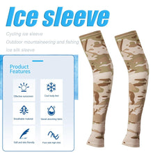Load image into Gallery viewer, 2PCS Tactical Camouflage Sports Arm Sleeve Basketball Cycling Arm Warmer Summer Running Fishing UV Sun Protection Soft Cover For Arm Tattoo Cover Up Cooling Sports Sleeve For Basketball Golf Football